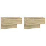 vidaXL Hängenachtschrank 2 Stk. 4300 x 0 x 1620 cm Braun