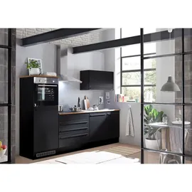 BASIC by Balculina Küchenzeile Jazz 260 cm schwarz