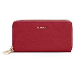 Lazarotti Bologna Leather Geldbörse RFID Schutz Leder 20 cm  rot