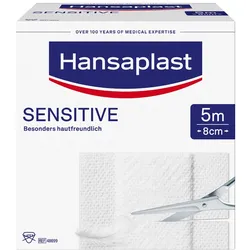 Hansaplast Sensitive Pflaster 8 cm x 5 m Rolle