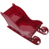 Baluue Schlitten Weihnachtsdekoration Kunststoff Ornament Für Weihnachtsbaum Und Tisch Party Deko Und Foto Requisiten Rote Weihnachtsdeko