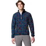 Columbia Sequoia Grove Printed Zip Fleece 2026 Collegiate Navy Horizons XL