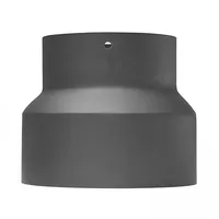 raik Rauchrohr Reduzierung 150 mm - 130 mm Stahl 2 mm Gussgrau