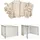 Mendler Seitenwand für Pergola HWC-A22 4 Stück 3 x 3 m Creme