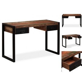 vidaXL Schreibtisch mit 2 Schubladen Altholz Massiv 120x50x76 cm