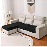 BYSURE Sofahusse, wasserfest elastischer Sofa-Sitzbezug mit 3DMuster schwarz