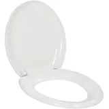 vidaXL Toilettensitz mit Absenkautomatik und Quick-Release-Design Weiß