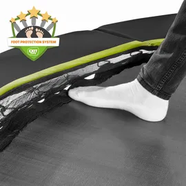 EXIT TOYS Silhouette Bodentrampolin 153 x 214 cm inkl. Sicherheitsnetz schwarz