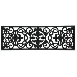 Relaxdays Stufenmatte 75 x 25 cm Schwarz