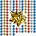 Relaxdays Relaxdays Kleine 100er-Set Blau Gold Rot
