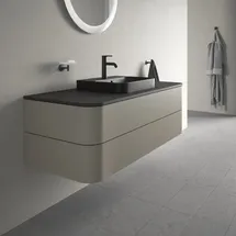 Duravit Waschtischunterschrank 2 Auszüge 130 x 40,8 x 55 cm Grau Seidenmatt
