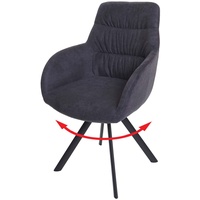 Mendler Esszimmerstuhl HWC-J69, Küchenstuhl Stuhl mit Armlehne, drehbar Auto-Position,