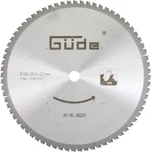 Güde Metallkreissägeblatt 355 mm 72