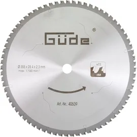 Güde Metallkreissägeblatt 355 mm 72