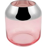 Fink Teelichthalter »SMILLA«, (1 St.), Aus mundgeblasenem Glas, rosa