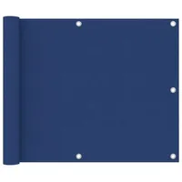 vidaXL Balkonsichtschutz Oxford-Gewebe 75 x 400 cm weiß/blau