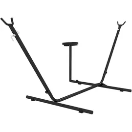 Outsunny Hängemattengestell - 285Lx125Wx110Hcm - Schwarz,