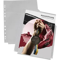 10 EICHNER Prospekthüllen DIN A4 transparent glatt