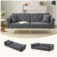 Odikalo 2-Sitzer Polstersofa Relaxsofa Lounge Sessel Verstellbar Rückenlehne Mehrfarbig grau