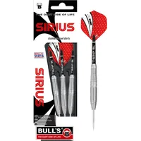 BULL'S Sirius Steel Dart, ringed grip, Edelstahl, 24g
