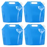 2 STK Wasserkanister 5L, Faltbarer Wasserkanister Faltbar, Camping Trinkwasserkanister, Faltkanister, Wasserbehälter Foldable Wassersack, Tragbarer Wasserbeutel für Outdoor Camping Wasser Kanister