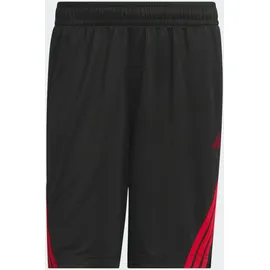 adidas 3-Streifen Shorts Black/Team Power Red 2 L
