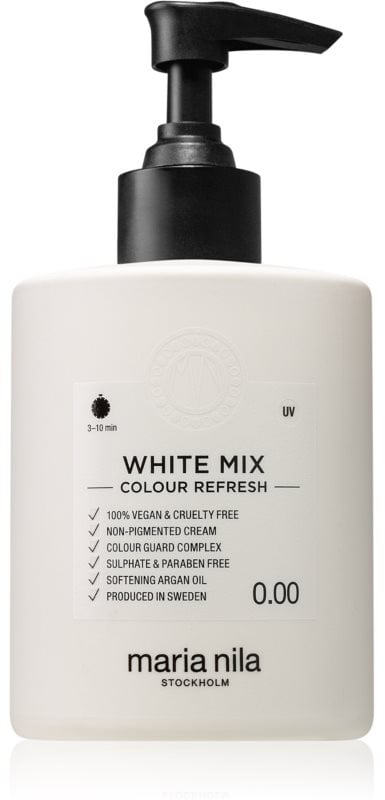 Maria Nila Colour Refresh White Mix Nährende Maske ohne Farbpigmente zur Gestaltung von Pastelltönen hält 4 bis 10 Haarwäschen im Haar 0.00 300 ml