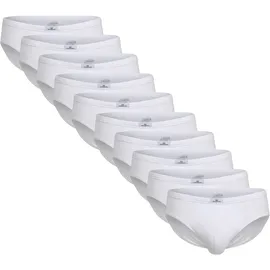 Götzburg Slip unifarben weiß M 10er Pack