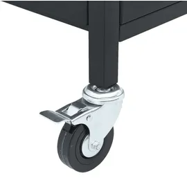 vidaXL Gasgrill mit 5 Flammen schwarz