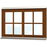 SKANHOLZ Skan Holz Doppelfenster Rahmenaußenmaß. 132,4 x 82,1 cm