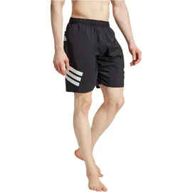 adidas Men's Stripes Swim Shorts 8" INCH, black/white 3XL