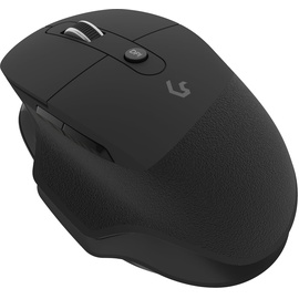 KeySonic KSM-6140BTRF-EG Wireless Ergonomic Office Mouse, schwarz, USB/Bluetooth (61012)