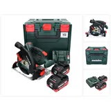 Metabo KS 18 LTX 57 Akku Handkreissäge 18 V 165 mm + 2x Akku 10,0 Ah + Ladegerät + metaBOX