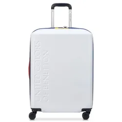 Delsey Paris x United Colors of Benetton 4-Rollen Trolley 66 cm  weiss