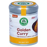 Lebensbaum Golden Curry, Bio-Gewürzzubereitung für würzige Currys, Gewürz-Mischung mit Kurkuma, Paprika & Koriander für Reis, Gemüse & Fleisch, 55 g