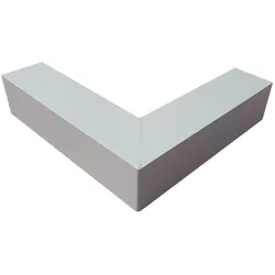 Außenecke ISOS | Aluminium | Länge 25 cm | Weißaluminium matt