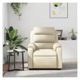 vidaXL Massagesessel Creme Kunstleder 92,5 x 100 x 92,5 cm Beige