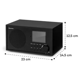 Auna Silver Star Mini Two Internet schwarz