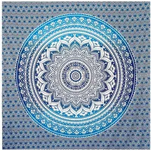 Wiladu Mandala Tuch Mehrzweck Pareo/Strandtuch XXL, Dünn und Sandabweisend, Große S...