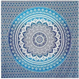 Wiladu Mandala Tuch Mehrzweck Pareo/Strandtuch XXL, Dünn und Sandabweisend, Große S...