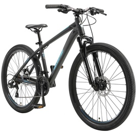 Bikestar Mountainbike 21 Gang Shimano RD-TY300 Schaltwerk, Kettenschaltung, für Damen und Herren, Kettenschaltung, 76774051-41 schwarz Blau