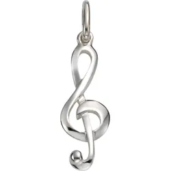 Ketten-Anhänger FIRETTI "Schmuck Geschenk Silber 925 Halsschmuck Anhänger Noten", silber (silberfarben), Schmuckanhänger, Damen, Silber 925 (Sterlingsilber), 0,74 g