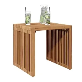 vidaXL Garten Beistelltisch 45x42,5x45 cm Massivholz Teak