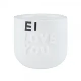 räder Eierbecher Guten Morgen Ei Love You Weiß