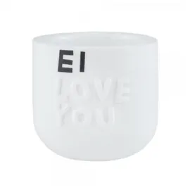 räder Eierbecher Guten Morgen Ei Love You Weiß
