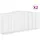 vidaXL Gabionen mit Hochbogen 400 x 50 x 160/180 cm