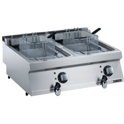 Gastro Zanussi Elektro-Fritteuse EVO 700 - Tischgerät mit 2 x Becken 12 l