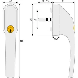 ABUS FG300 Weiß