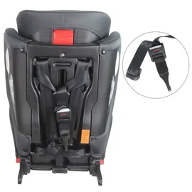 XOMAX Kindersitz ISOFIX I mitwachsend I 9-36 kg, 15 Monate - 12 Jahre, Gruppe 1/2/3 I 5-Punkt-Gurt und 3-Punkt-Gurt I Bezug abnehmbar und waschbar I ECE R129 I anthrazit-blau