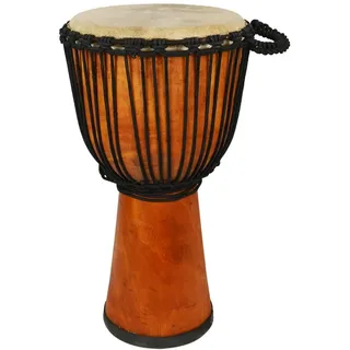 A-Star 12 Zoll afrikanische Djembe-Trommel aus Naturholz – authentisch handgefertigt, Seil gestimmt, Fell aus Naturfell – 60 cm Höhe, 30 cm Durchmesser